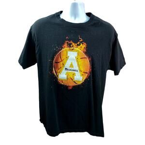 Vintage Y2K Appalachian State Mountaineers T Shirt Mens Sz L NCAA Fire Rare!
